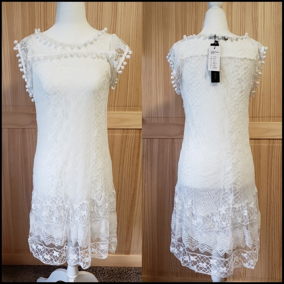 Zanzea Dresses & Skirts - 💚 NWT Crochet dress with lining.